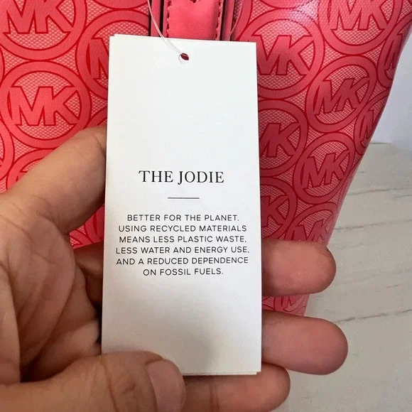 Michael Kors Small Jodie Tote Grapefruit Logo - Picture 5 of 8